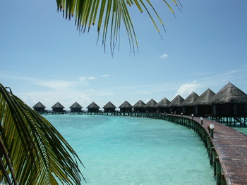 Maldives, North Male Atoll, Thulhagiri Island Resort